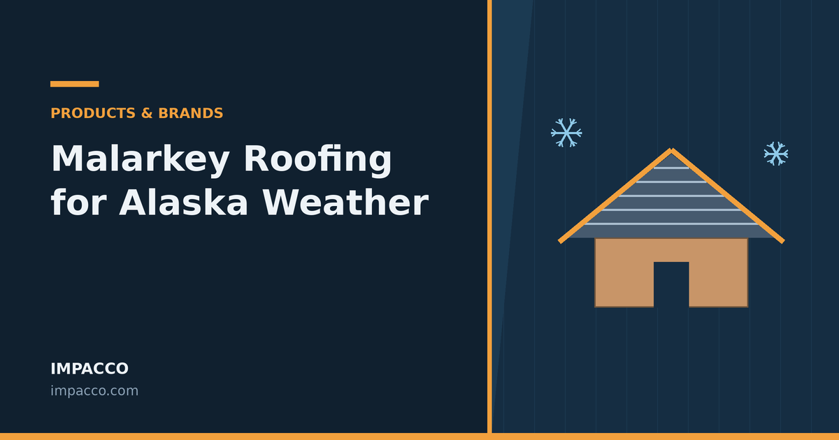 Malarkey roofing shingles shipped to Alaska